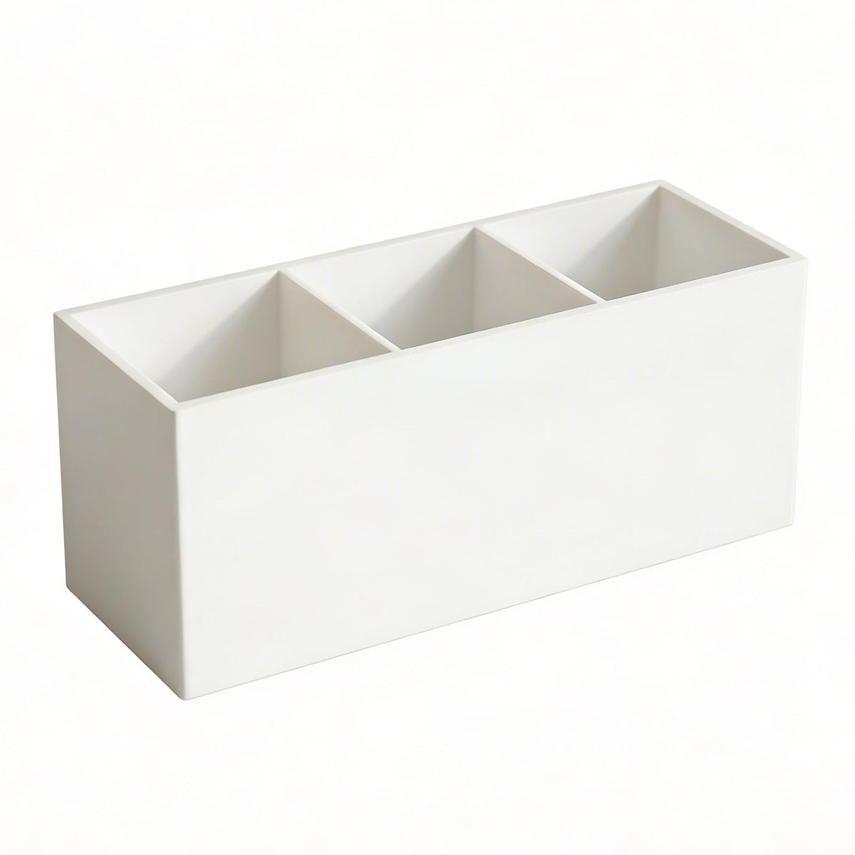 3 Section Acrylic Cutlery Organizer Countertop Utensil Holder