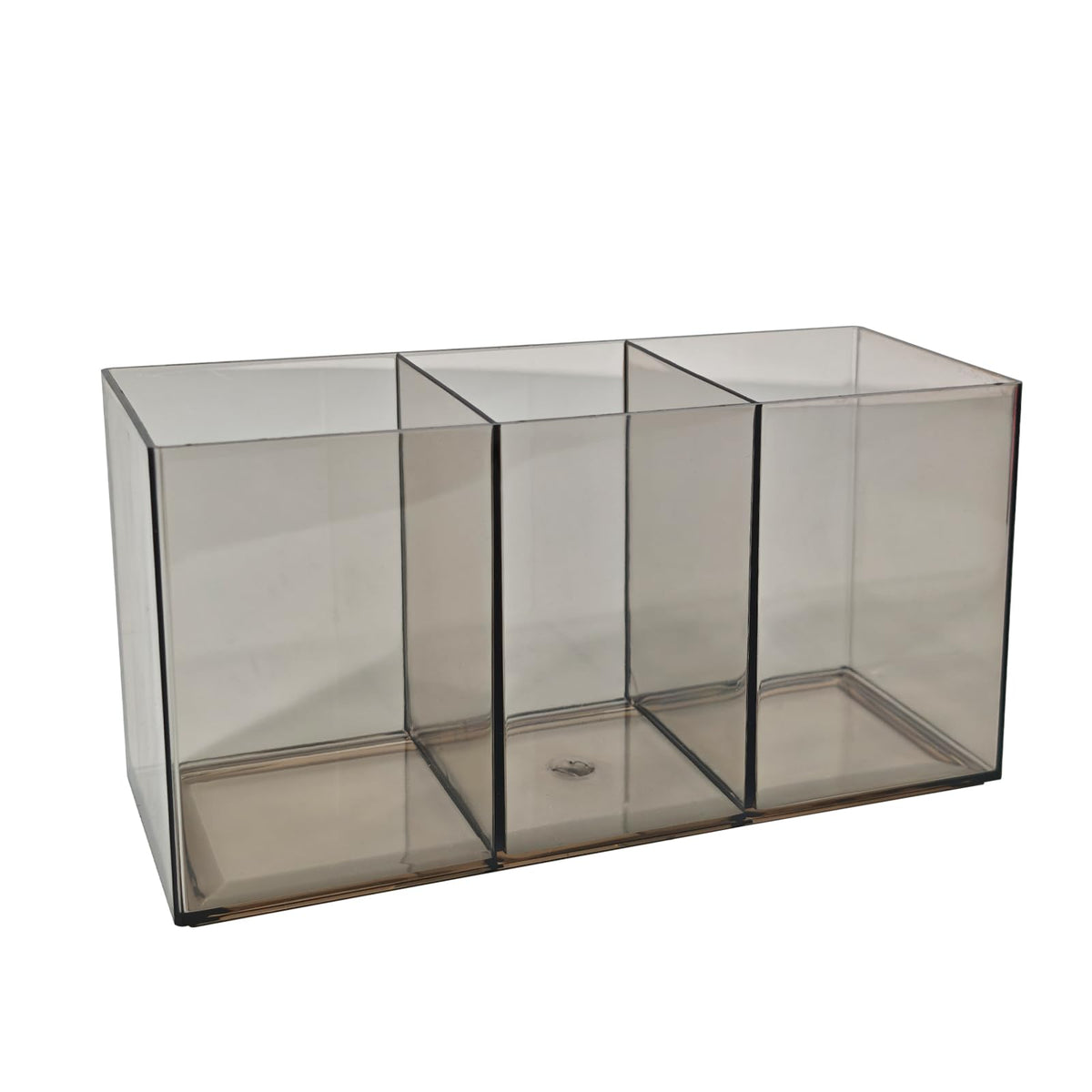 Clear Acrylic Cutlery Organizer 3 Section Utensil Caddy