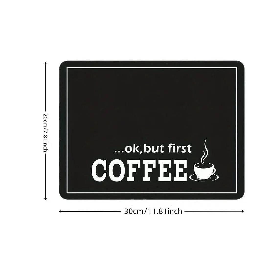 Coffee Machine Mat, 1 Count Non-slip Coffee Machine Drying Mat, Kitchen Countertop Absorbent Mat, Household Kitchen Products, Coffee Table Mat, Coasters, Kitchenware