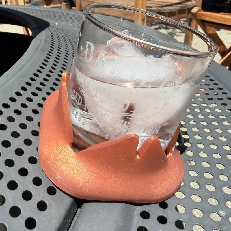 Closer Coaster: The Coaster That Follows Your Drink – Non-Slip, Reversible Silicone Coaster