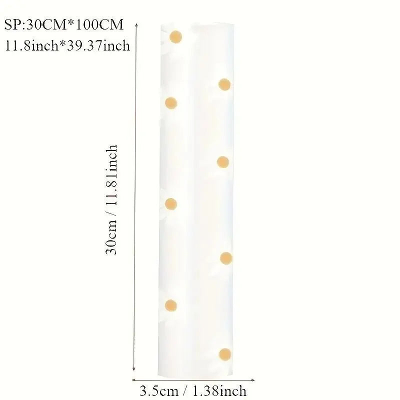 Daisy Design Waterproof Cabinet Shelf Liner, Easy Clean Plastic Pad Mat, Anti-Slip Durable Organizer for Kitchen Refrigerator Table Drawer Home Organization Moisture Damage