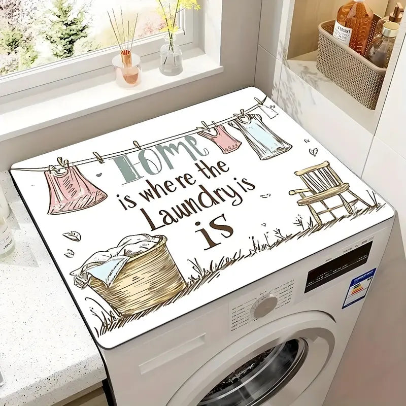 Multifunctional Absorbent Dish Drying Pad Kitchen Counter Faucet Mat Reusable Tableware Coaster Washing Machine Dust Cover