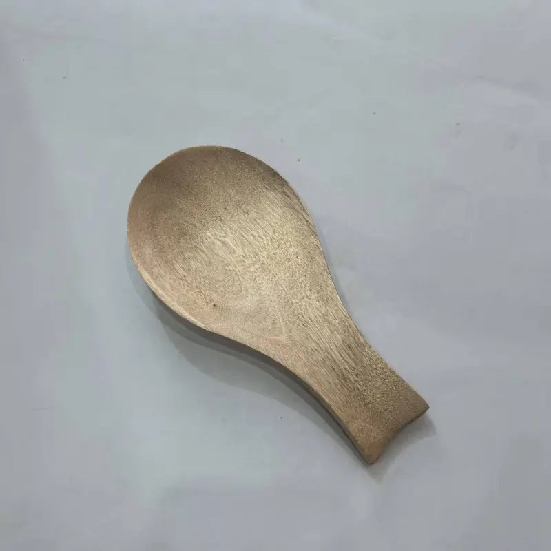 1PC Retro Wooden Spoon Rest Holder for Kitchen Countertop Rustic Tableware Organizer Home Utensil Rack with Elegant Design