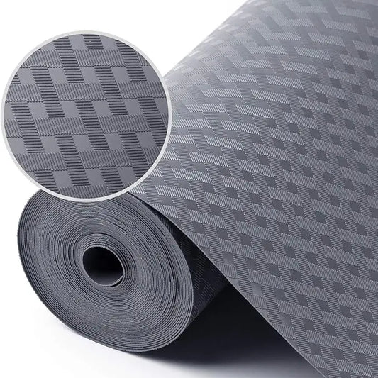 Shelf Liners for Kitchen Cabinets Refrigerator Liners Waterproof & Oil-Proof Kitchen Cupboard Liner Plastic Drawer Mats EVA Material Non Adhesive Fridge Liner for Shelves Gray 11.8 x 59 Inch Coasters Tableware, Kitchenware, Waterproofing