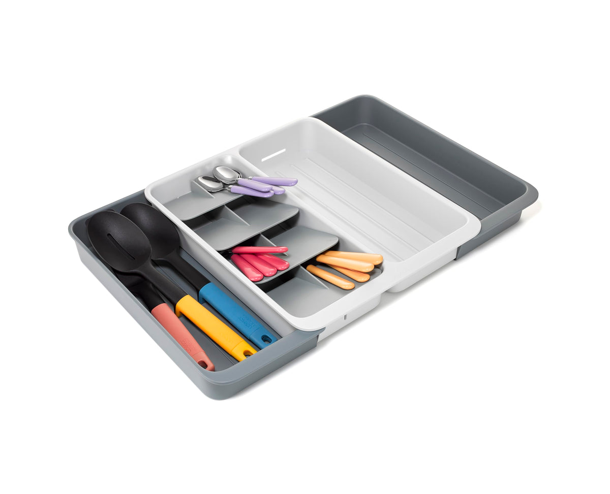 Joseph Joseph DrawerStore Knife Organizer, holds up to 9 knives, Kitchen Organization & Drawer Storage – Compact, Gray