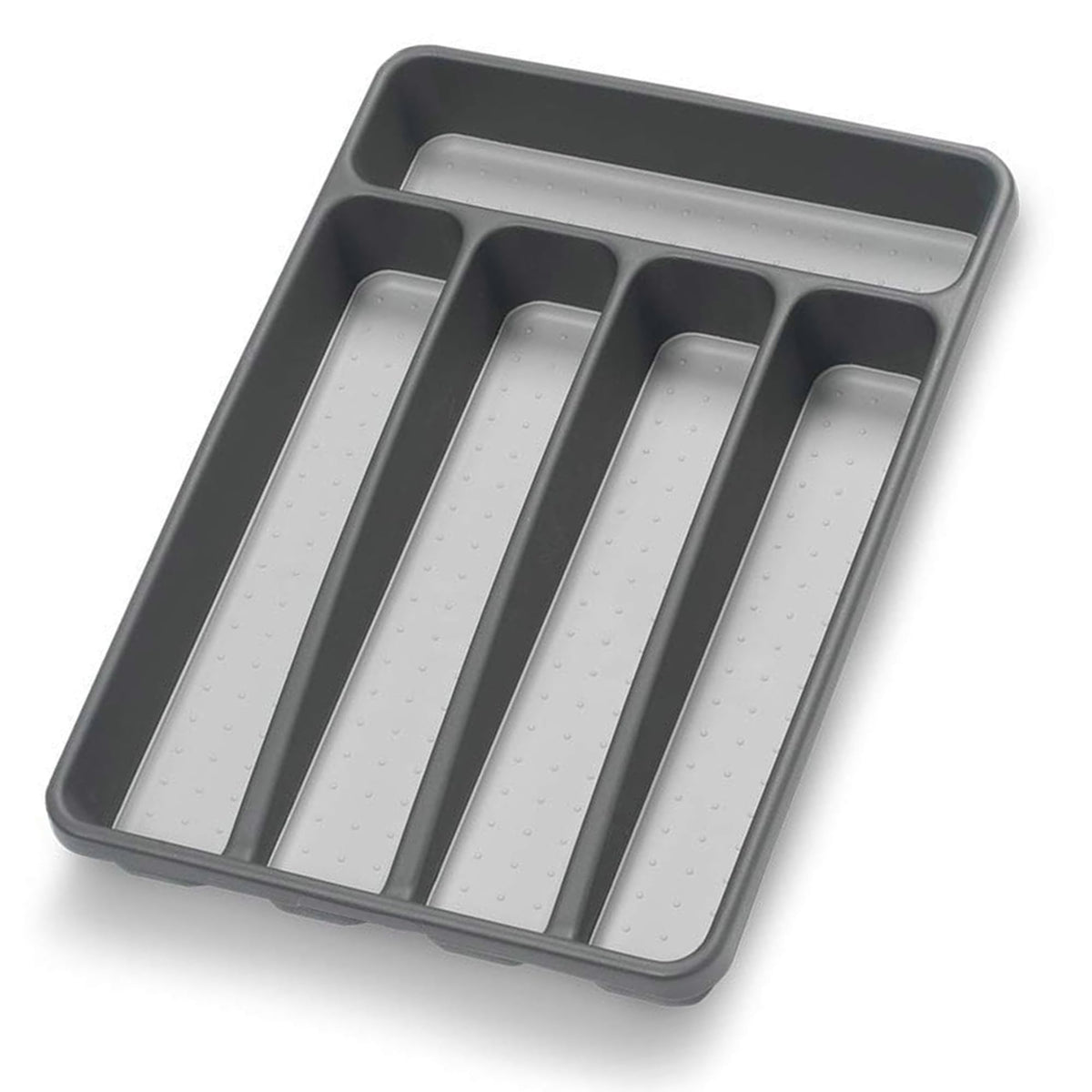 Loyareal Silverware Organizer Utenisl Organizer Holder Kitchen Drawer Organizer Plastic Silverware Tray for Drawer Flatware Organizer 5 Compartment White
