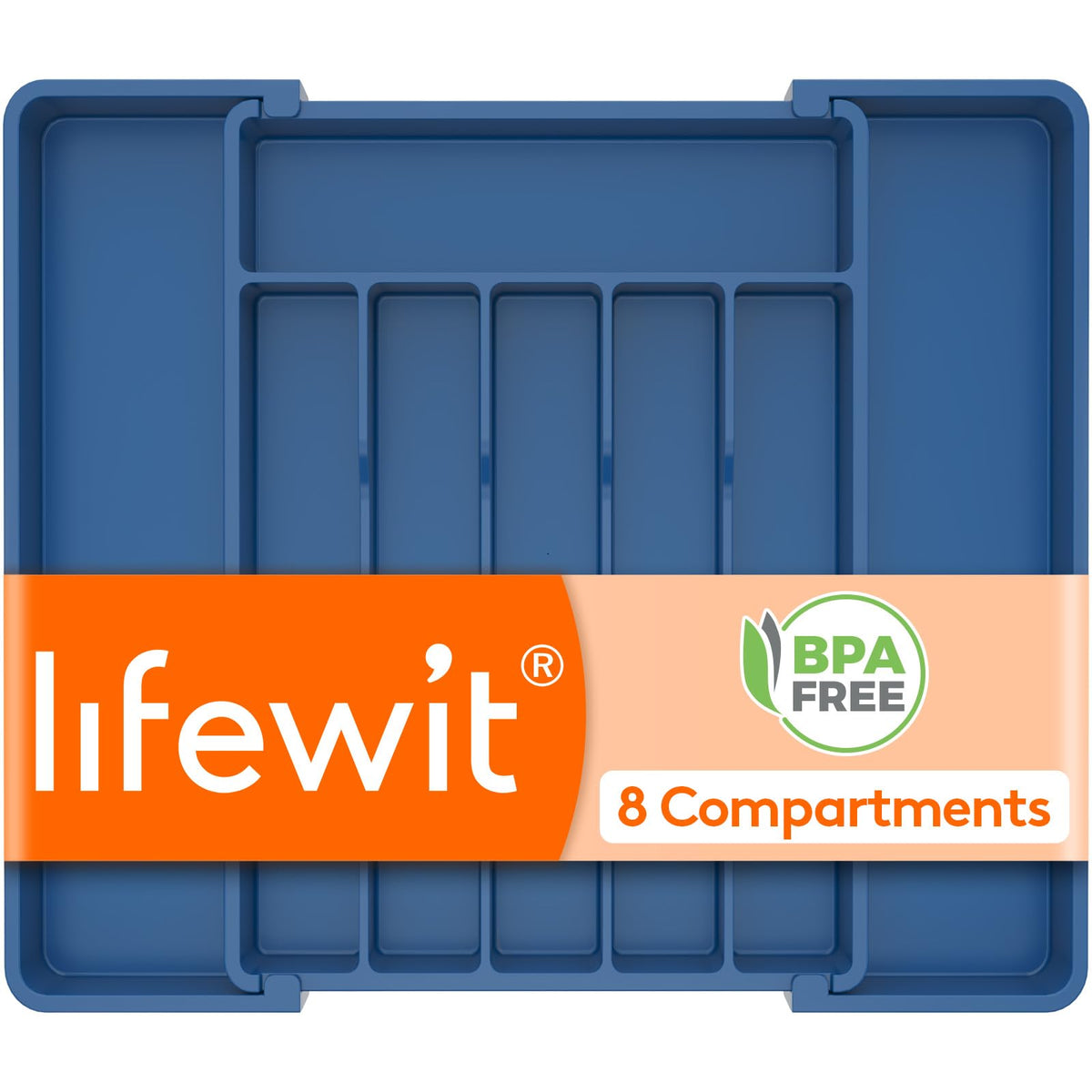 Lifewit Silverware Organizer for Drawer, Expandable Utensil Tray