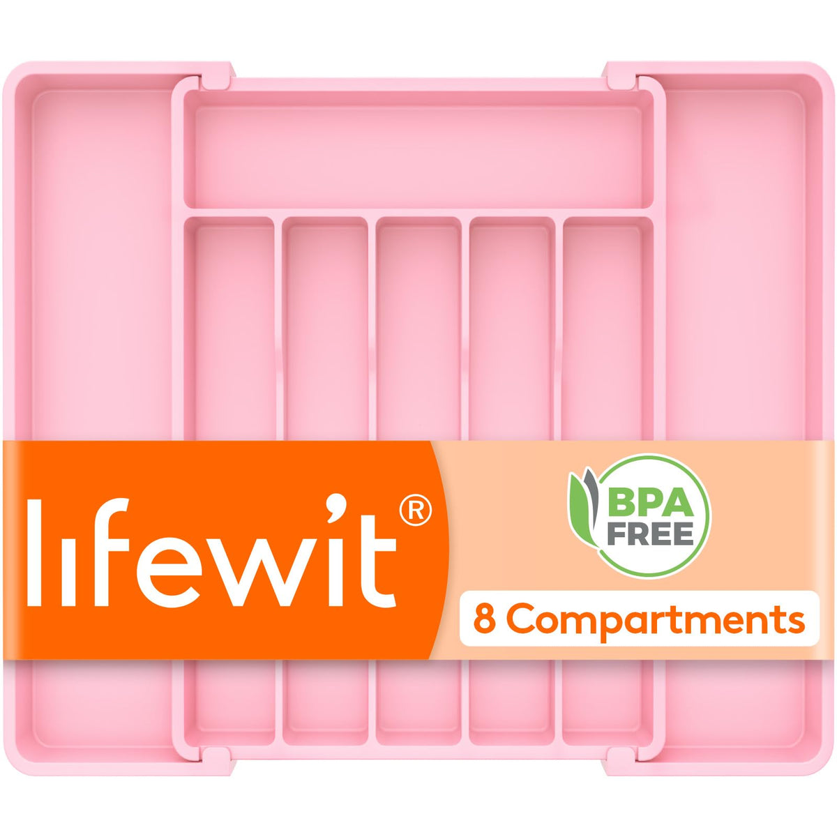 Lifewit Silverware Organizer for Drawer, Expandable Utensil Tray