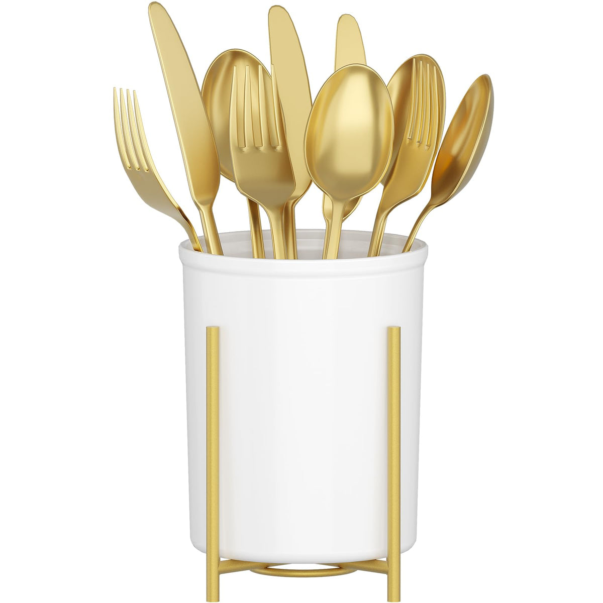 Lifewit Plastic Silverware Holder for Kitchen Countertop