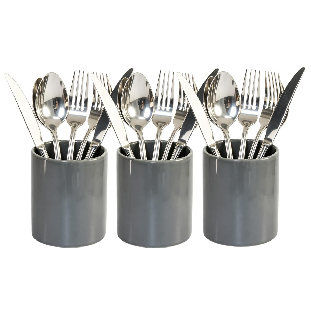 Utensils Holder, Caddy Cutlery Holder Silverware, Utensils Organizer Elegant white Porcelain, Spoon Holder for Party Tableware Holder for Kitchen Table, Cabinet