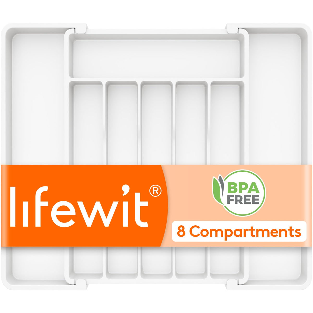 Lifewit Silverware Organizer for Drawer, Expandable Utensil Tray