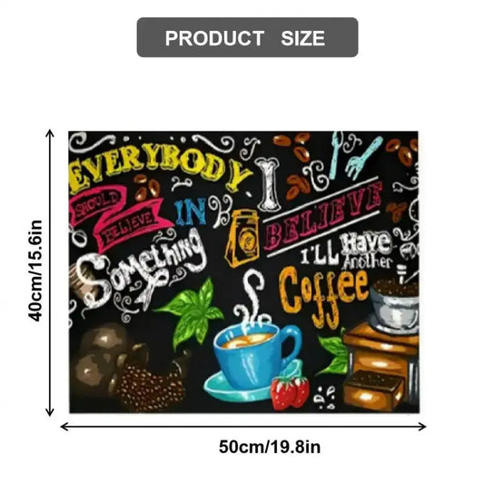 Coffee Machine Mat, 1 Count Non-slip Coffee Machine Placemat, Coffee Bar Mat, Coffee Machine  Kitchen Countertop Mat, Home Household Kitchen Accessories, Coffee Maker Mat, Coasters
