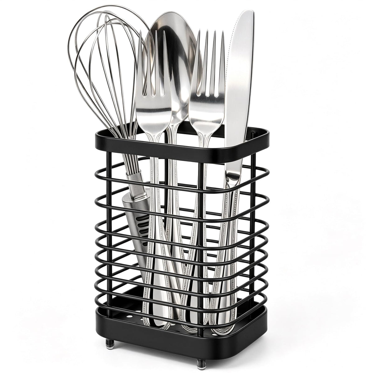 Utensil Holder, Stainless Steel Utensil Drying Rack for Kitchen Counter