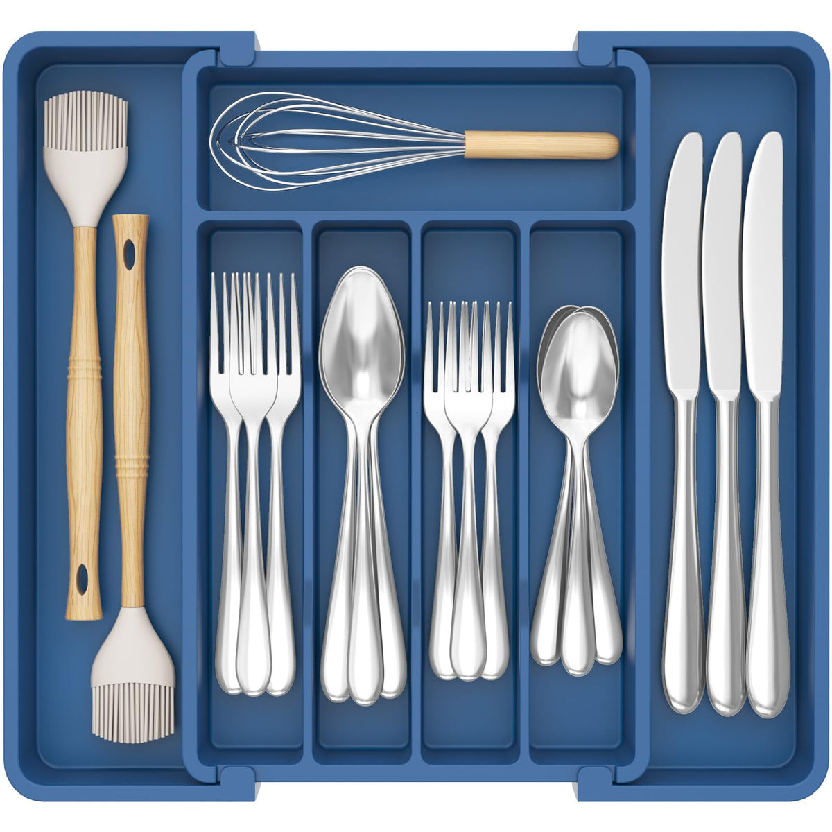 Lifewit Silverware Organizer for Drawer, Expandable Utensil Tray