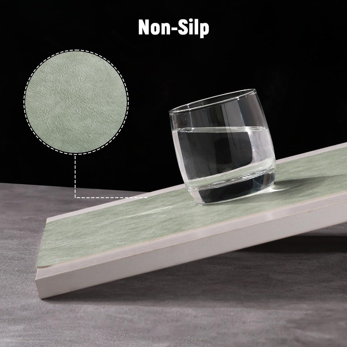 Vinyl Placemats Set of 4, Dual Sided Place Mats with Drink Coasters