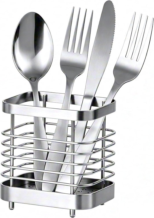 Utensil Holder, Stainless Steel Utensil Drying Rack for Kitchen Counter