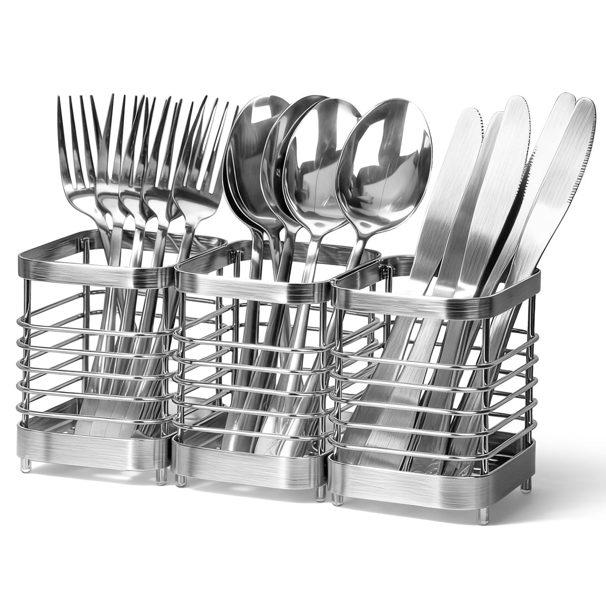 Utensil Holder, Stainless Steel Utensil Drying Rack for Kitchen Counter