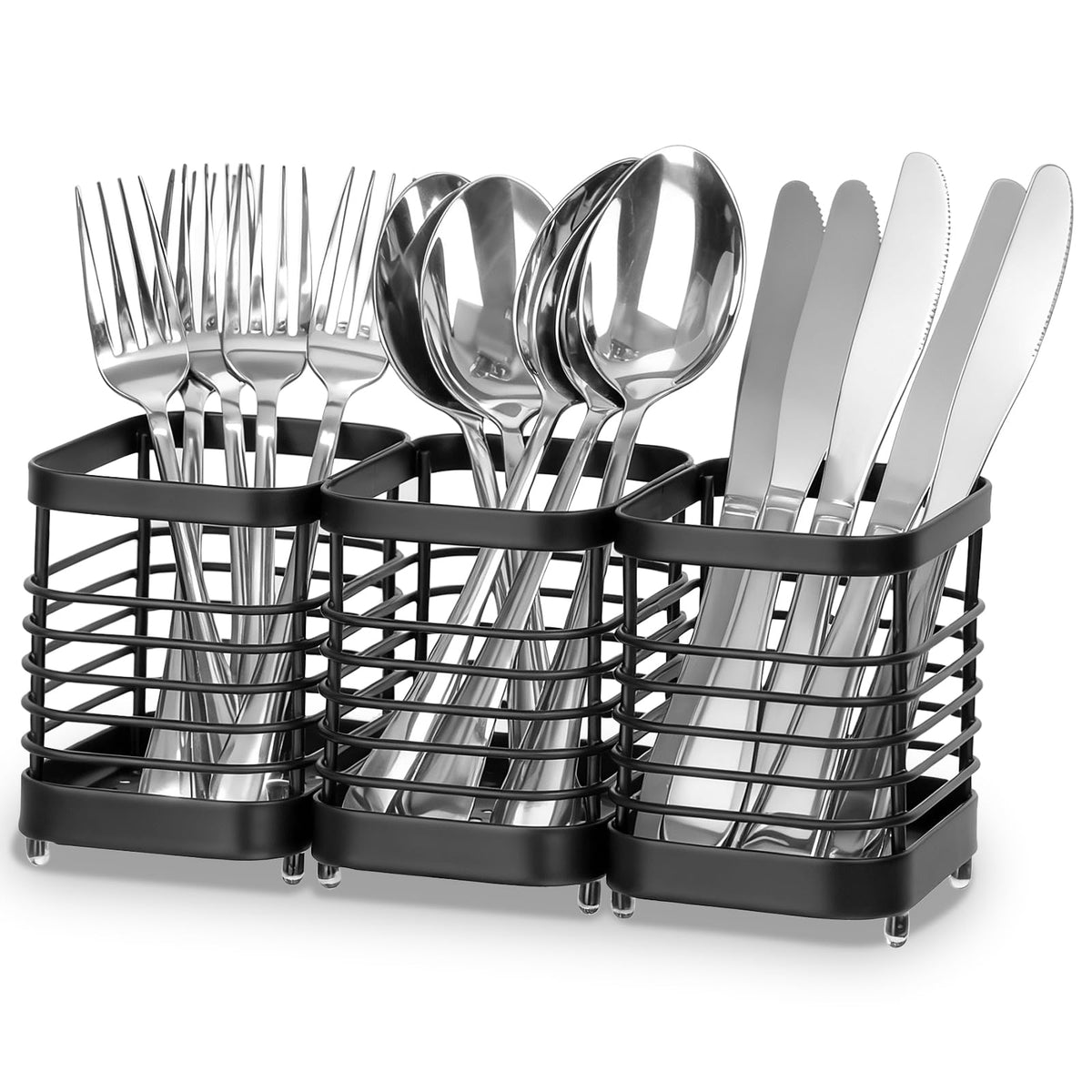 Utensil Holder, Stainless Steel Utensil Drying Rack for Kitchen Counter