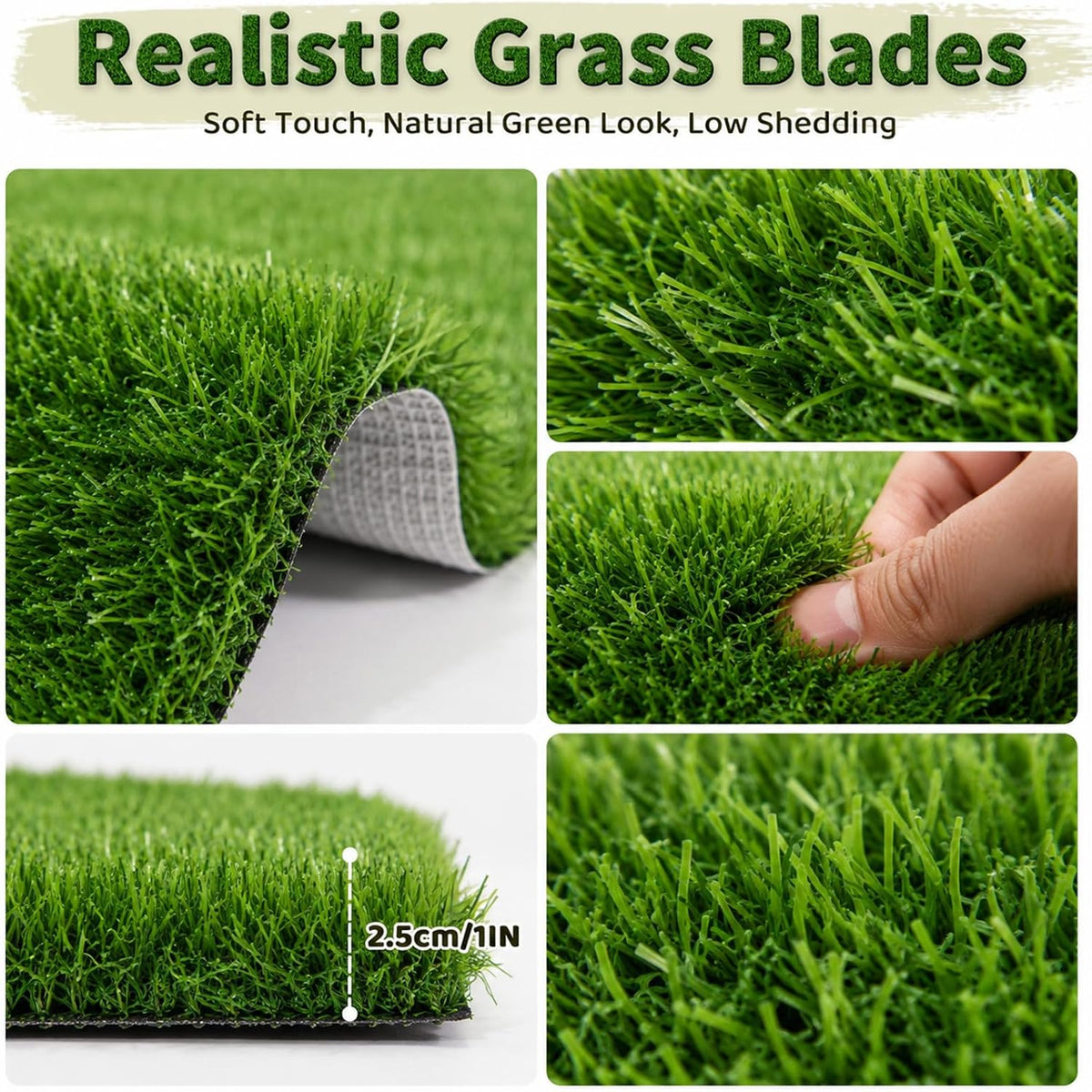 7pcs Golf Artificial Grass Placemats and Table Runner Set, Realistic Green Fake Grass Table Decor, Golf Centerpieces for Table, Non Slip Turf Table Runner for Golf Party (placemat Set)