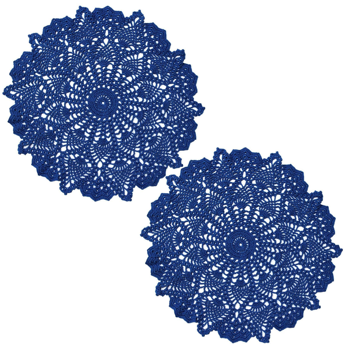 18 in to 20 in Doily Coasters Lace Tablecloth Doilies Handmade Crochet Placemat Women Vase Mat Kitchen Table Runner for Mother's Day Wedding (1PC, Red)