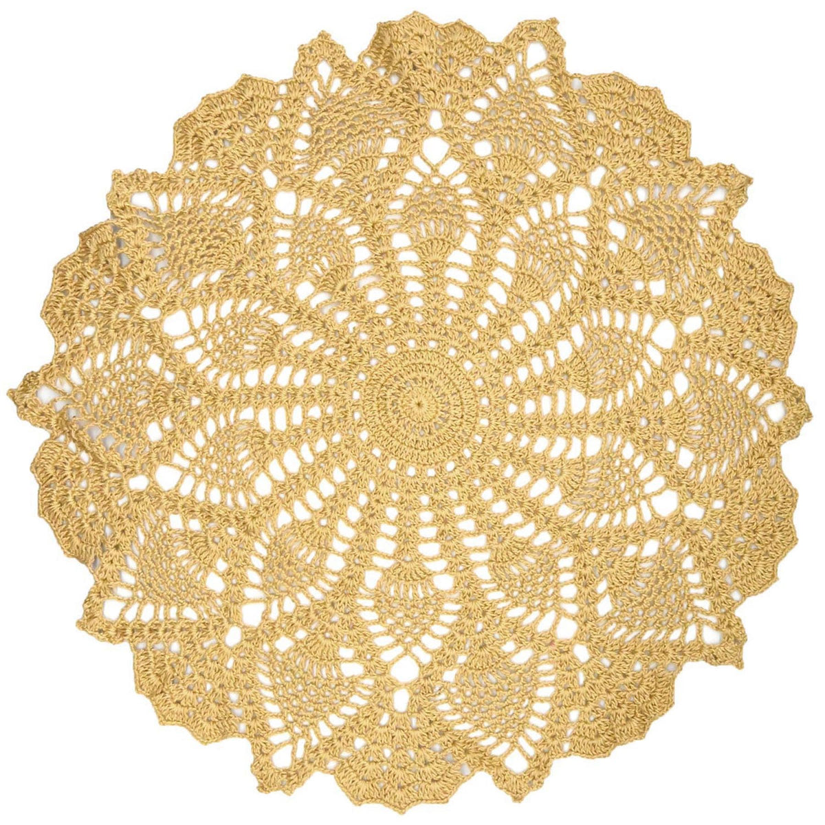 18 in to 20 in Doily Coasters Lace Tablecloth Doilies Handmade Crochet Placemat Women Vase Mat Kitchen Table Runner for Mother's Day Wedding (1PC, Red)