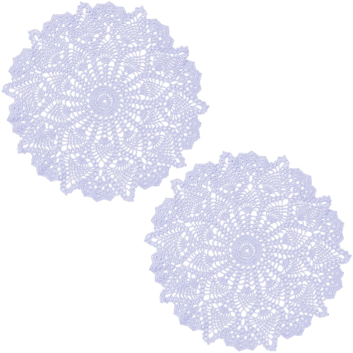 18 in to 20 in Doily Coasters Lace Tablecloth Doilies Handmade Crochet Placemat Women Vase Mat Kitchen Table Runner for Mother's Day Wedding (1PC, Red)