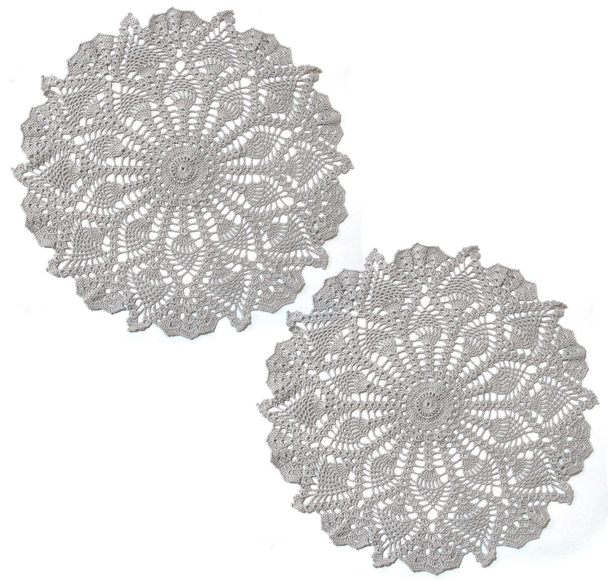 18 in to 20 in Doily Coasters Lace Tablecloth Doilies Handmade Crochet Placemat Women Vase Mat Kitchen Table Runner for Mother's Day Wedding (1PC, Red)