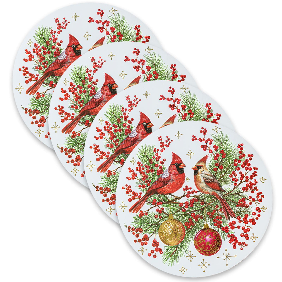 Benson Mills Cork Placemats Set of 4 (Bordeaux Wine, 12" x 16”)