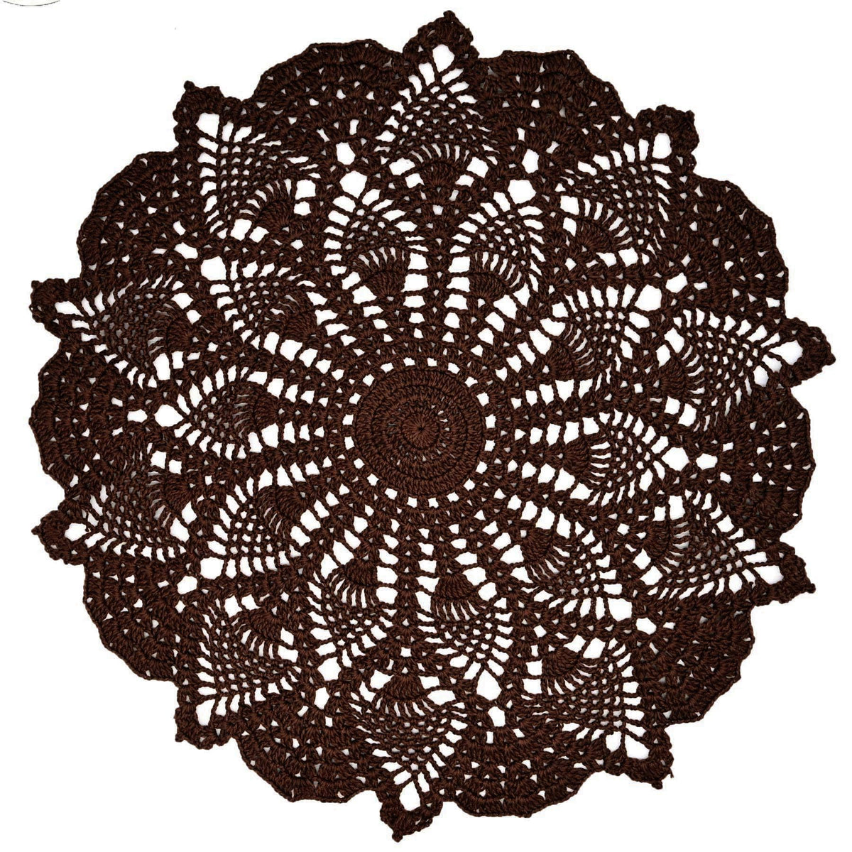 18 in to 20 in Doily Coasters Lace Tablecloth Doilies Handmade Crochet Placemat Women Vase Mat Kitchen Table Runner for Mother's Day Wedding (1PC, Red)