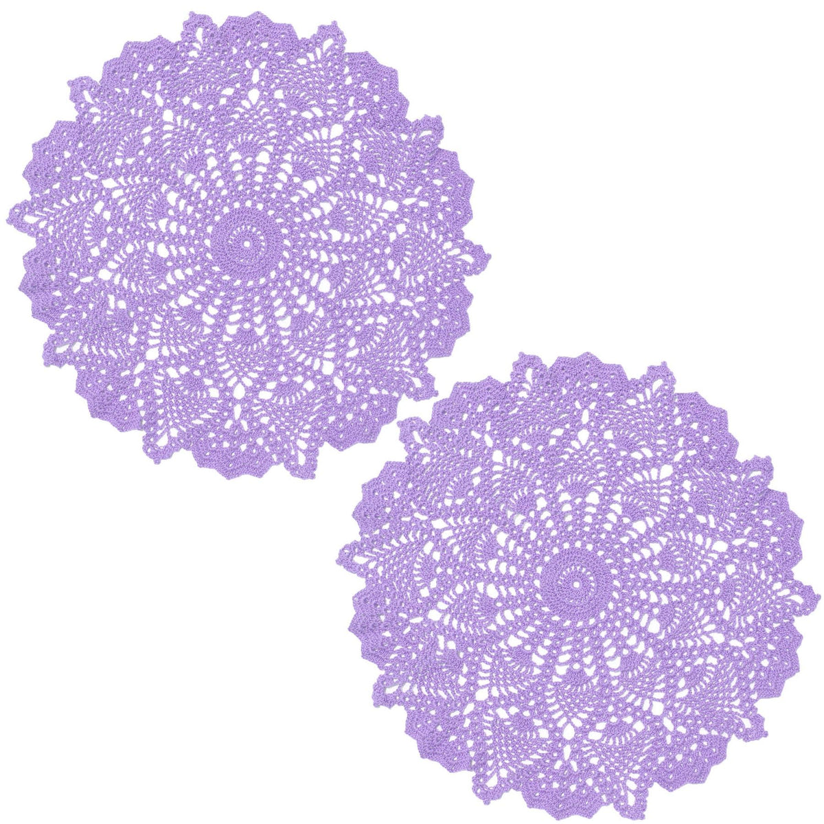 18 in to 20 in Doily Coasters Lace Tablecloth Doilies Handmade Crochet Placemat Women Vase Mat Kitchen Table Runner for Mother's Day Wedding (1PC, Red)