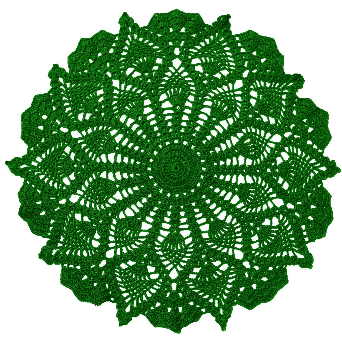 18 in to 20 in Doily Coasters Lace Tablecloth Doilies Handmade Crochet Placemat Women Vase Mat Kitchen Table Runner for Mother's Day Wedding (1PC, Red)