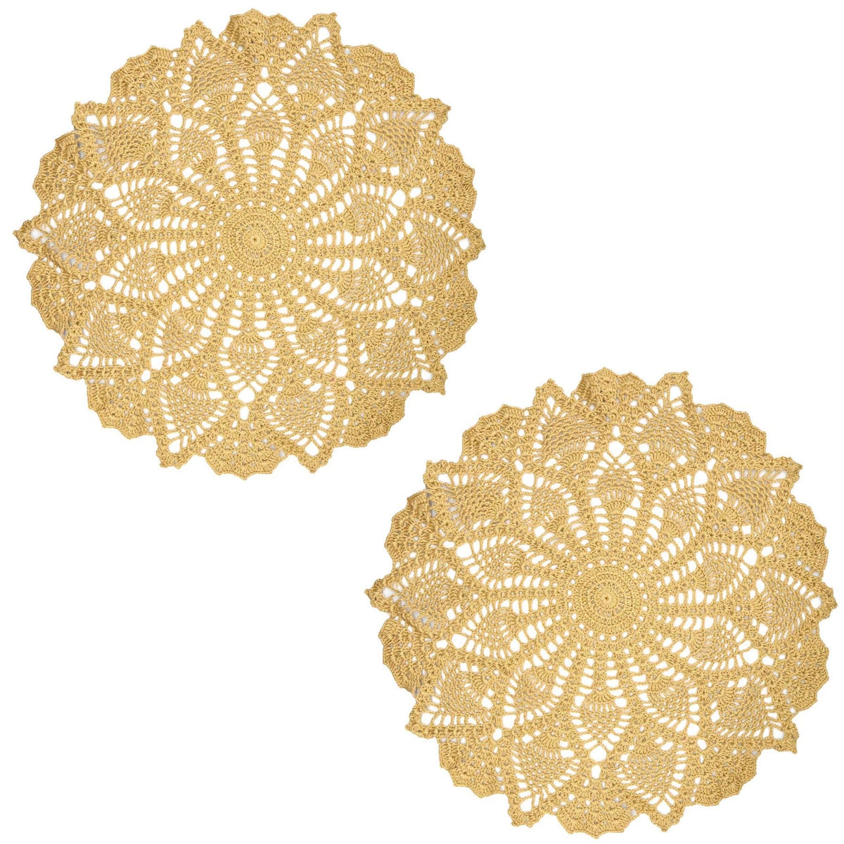 18 in to 20 in Doily Coasters Lace Tablecloth Doilies Handmade Crochet Placemat Women Vase Mat Kitchen Table Runner for Mother's Day Wedding (1PC, Red)