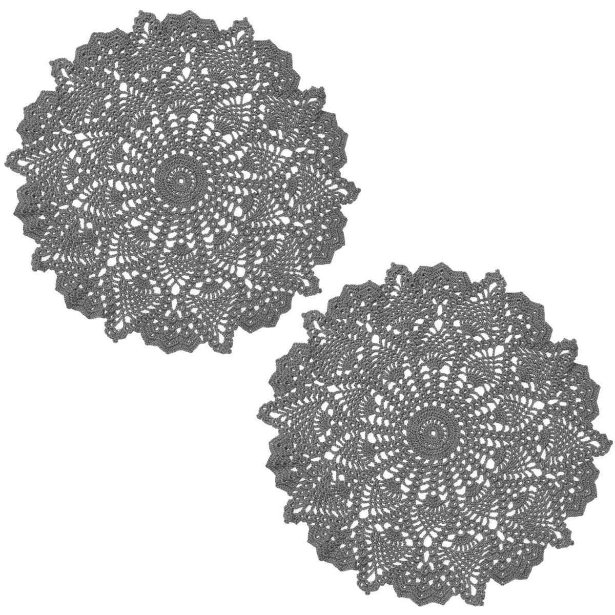 18 in to 20 in Doily Coasters Lace Tablecloth Doilies Handmade Crochet Placemat Women Vase Mat Kitchen Table Runner for Mother's Day Wedding (1PC, Red)