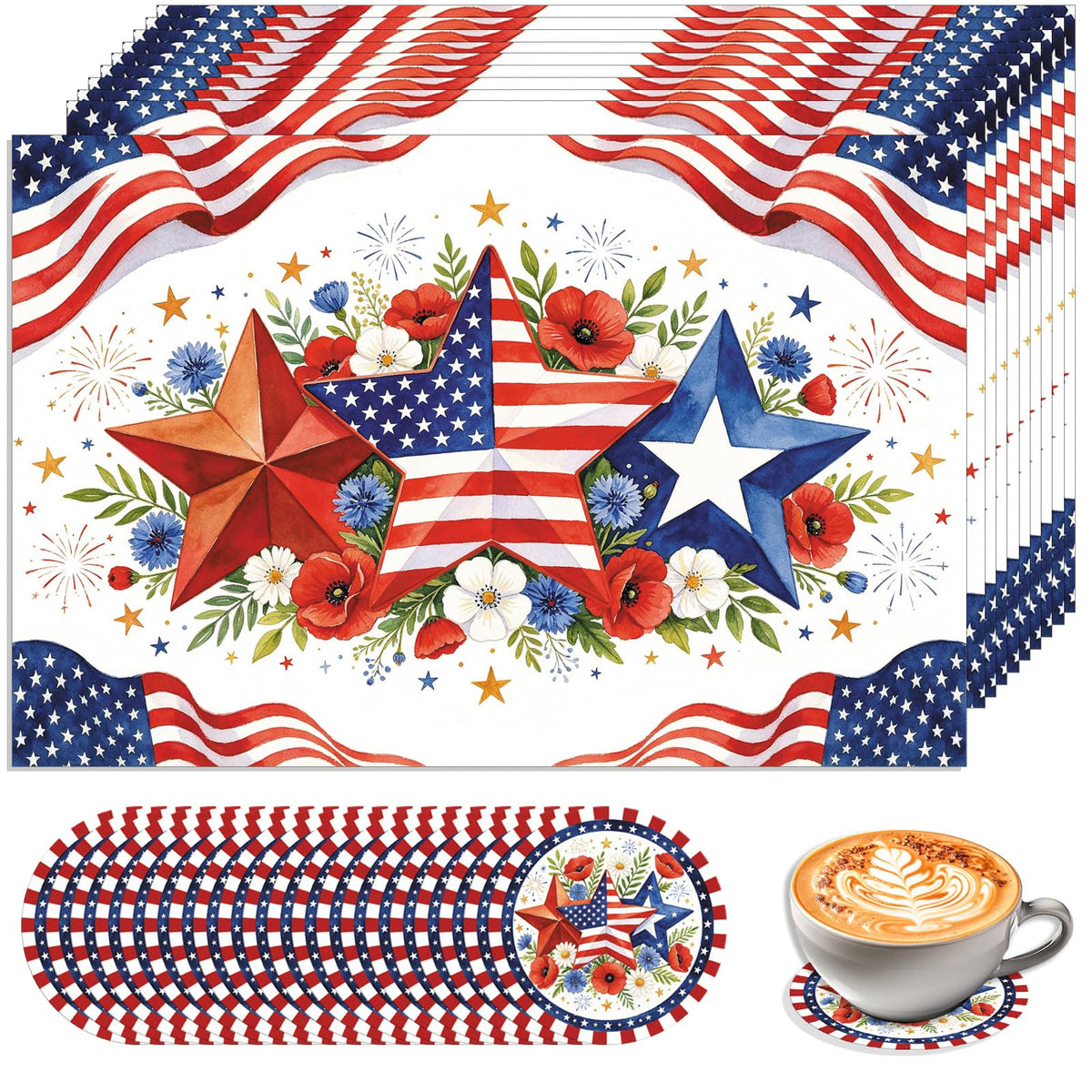50Pcs Fall Paper Placemats, Autumn Pumpkins Disposable Placemats, 11 x 17 Inch Seasonal Thanksgiving Table Mats for Fall Party Kitchen Dining Thanksgiving Table Decoration