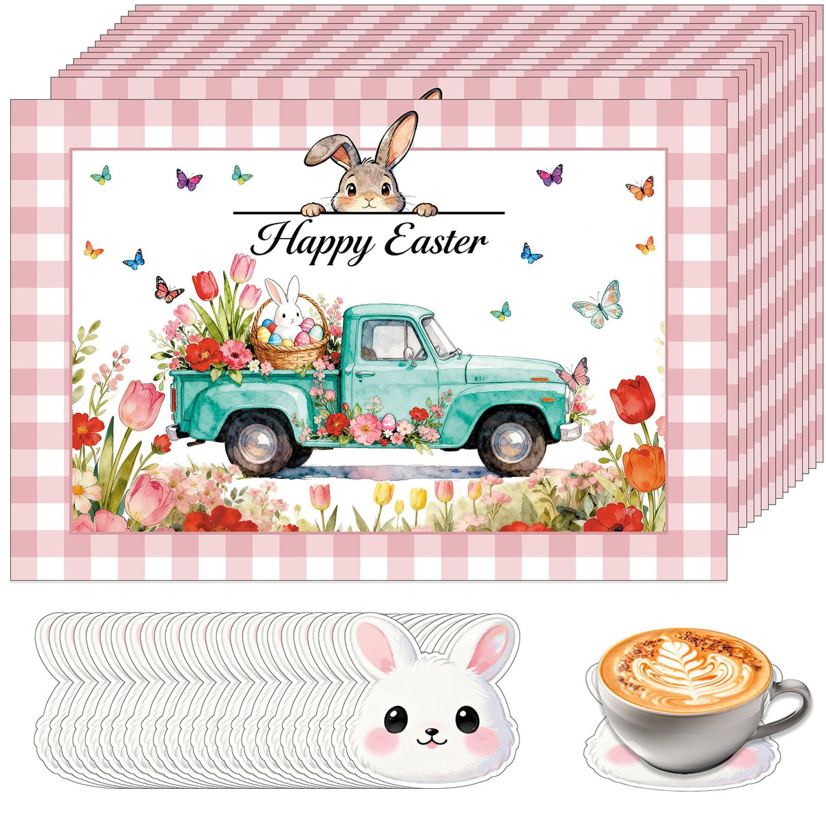 50Pcs Fall Paper Placemats, Autumn Pumpkins Disposable Placemats, 11 x 17 Inch Seasonal Thanksgiving Table Mats for Fall Party Kitchen Dining Thanksgiving Table Decoration