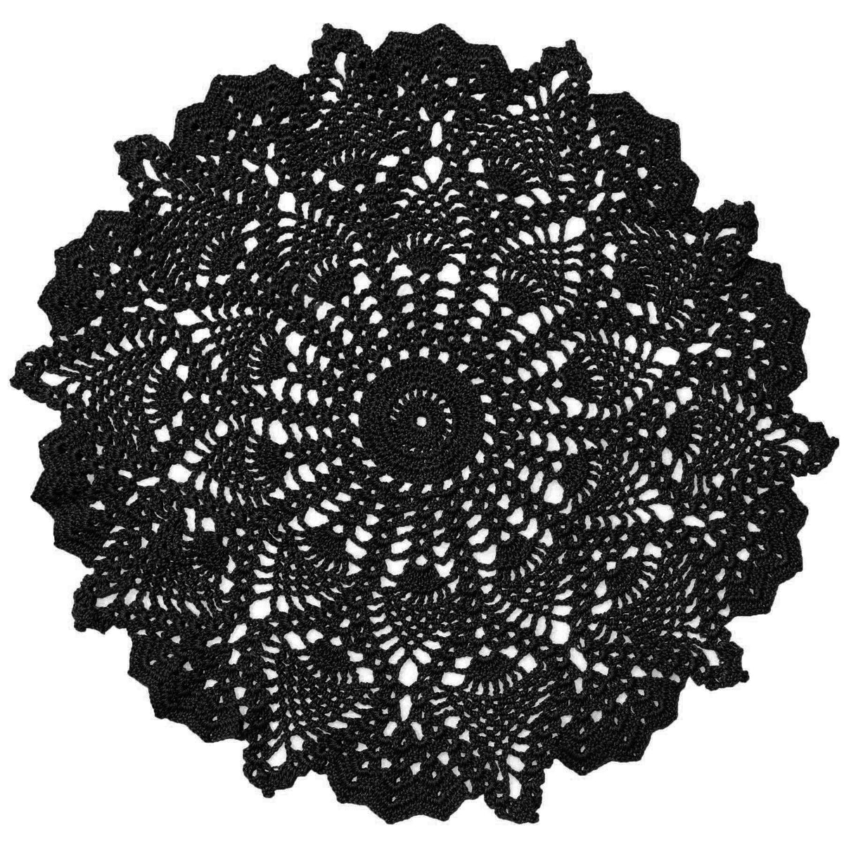 18 in to 20 in Doily Coasters Lace Tablecloth Doilies Handmade Crochet Placemat Women Vase Mat Kitchen Table Runner for Mother's Day Wedding (1PC, Red)