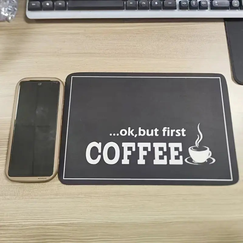 Coffee Machine Mat, 1 Count Non-slip Coffee Machine Drying Mat, Kitchen Countertop Absorbent Mat, Household Kitchen Products, Coffee Table Mat, Coasters, Kitchenware