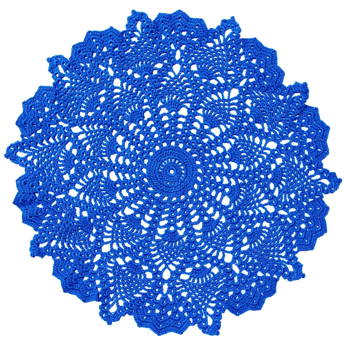 18 in to 20 in Doily Coasters Lace Tablecloth Doilies Handmade Crochet Placemat Women Vase Mat Kitchen Table Runner for Mother's Day Wedding (1PC, Red)