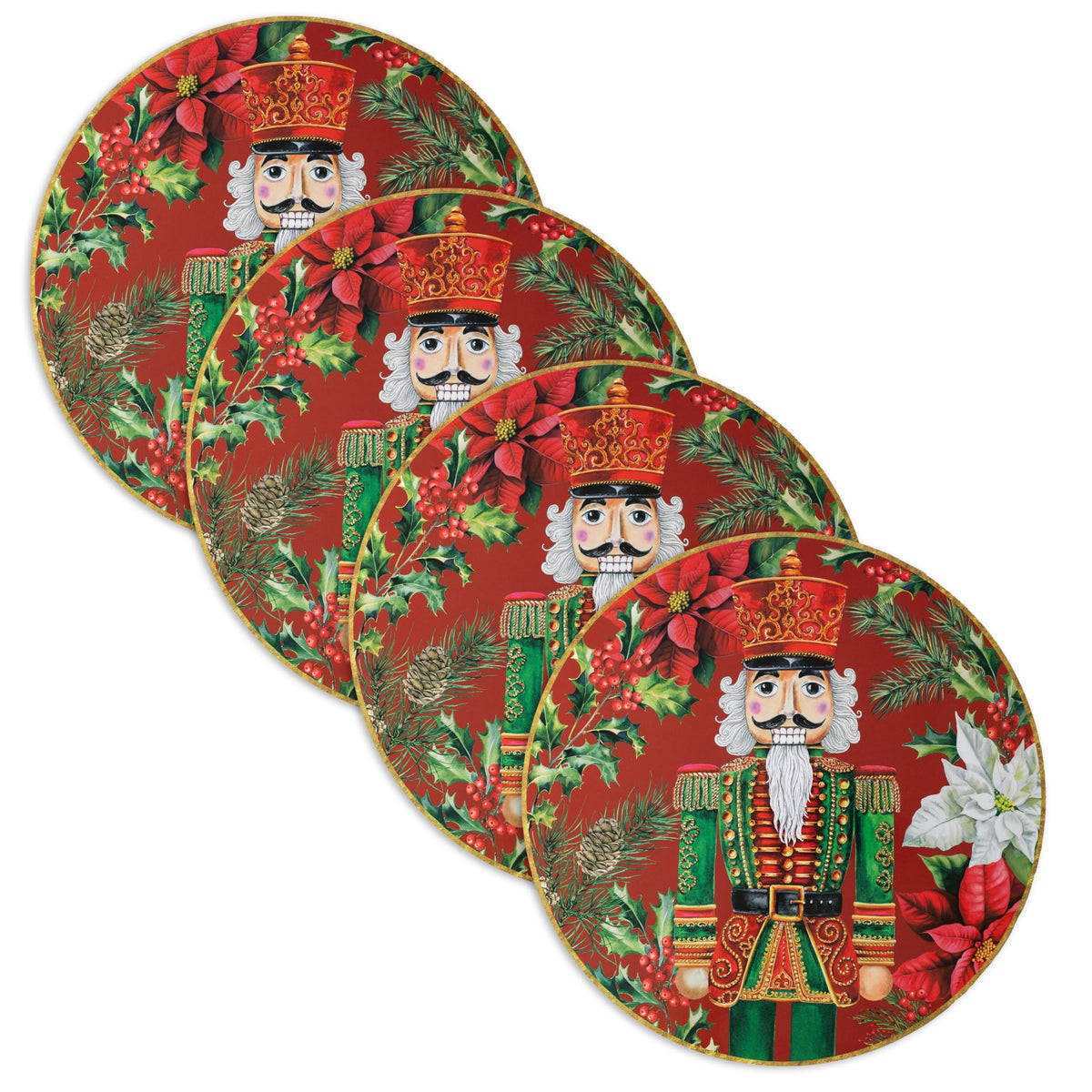Benson Mills Cork Placemats Set of 4 (Bordeaux Wine, 12" x 16”)