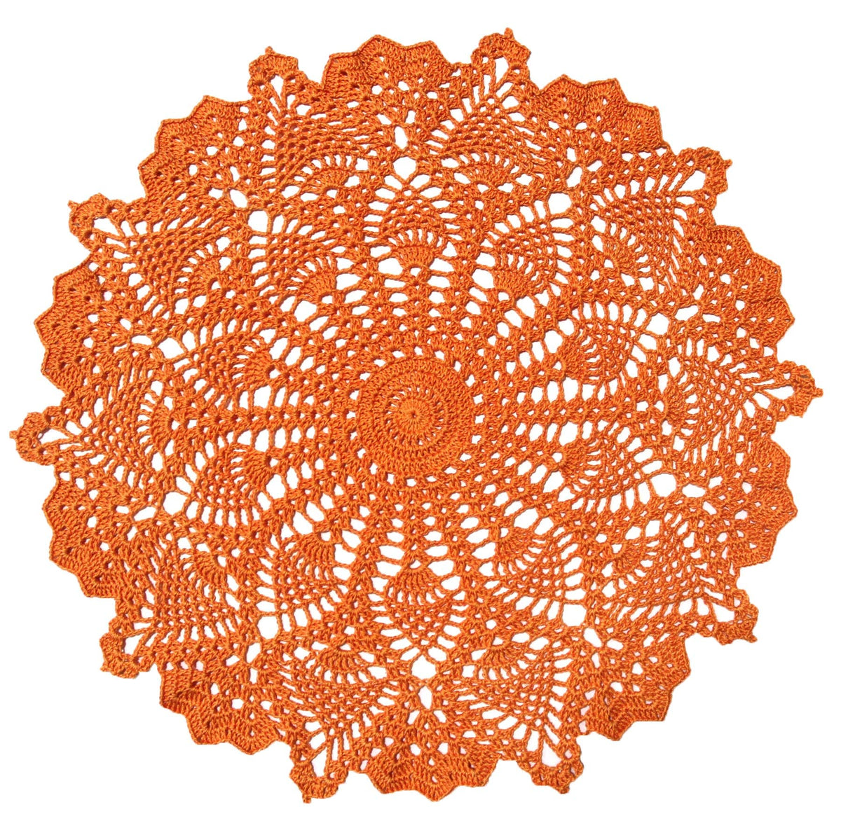 18 in to 20 in Doily Coasters Lace Tablecloth Doilies Handmade Crochet Placemat Women Vase Mat Kitchen Table Runner for Mother's Day Wedding (1PC, Red)