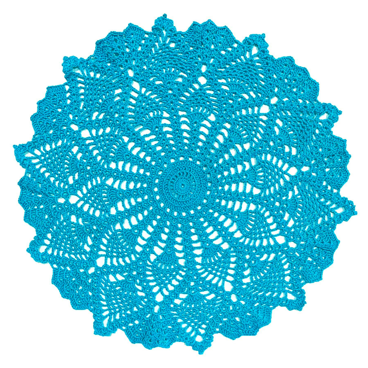 18 in to 20 in Doily Coasters Lace Tablecloth Doilies Handmade Crochet Placemat Women Vase Mat Kitchen Table Runner for Mother's Day Wedding (1PC, Red)