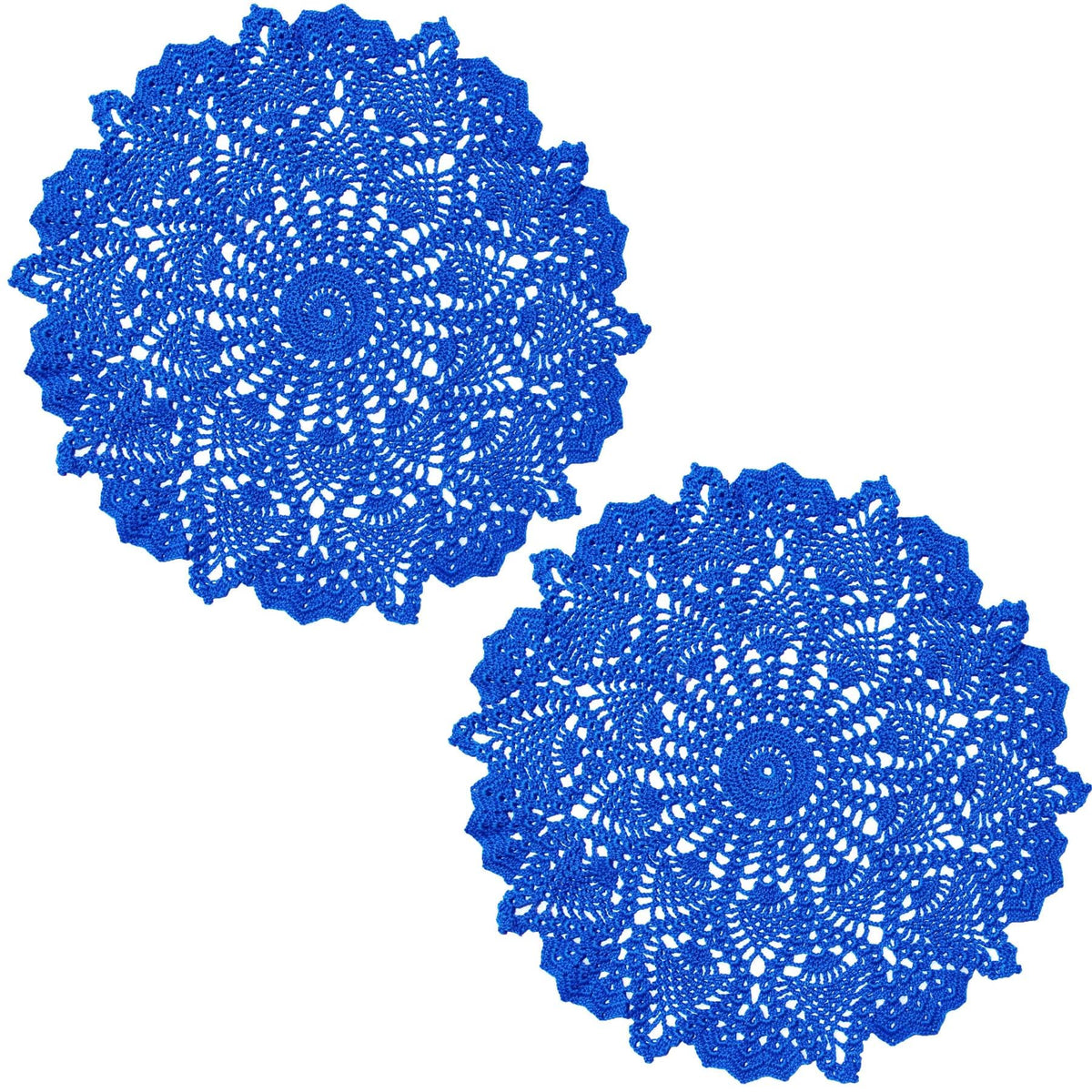 18 in to 20 in Doily Coasters Lace Tablecloth Doilies Handmade Crochet Placemat Women Vase Mat Kitchen Table Runner for Mother's Day Wedding (1PC, Red)
