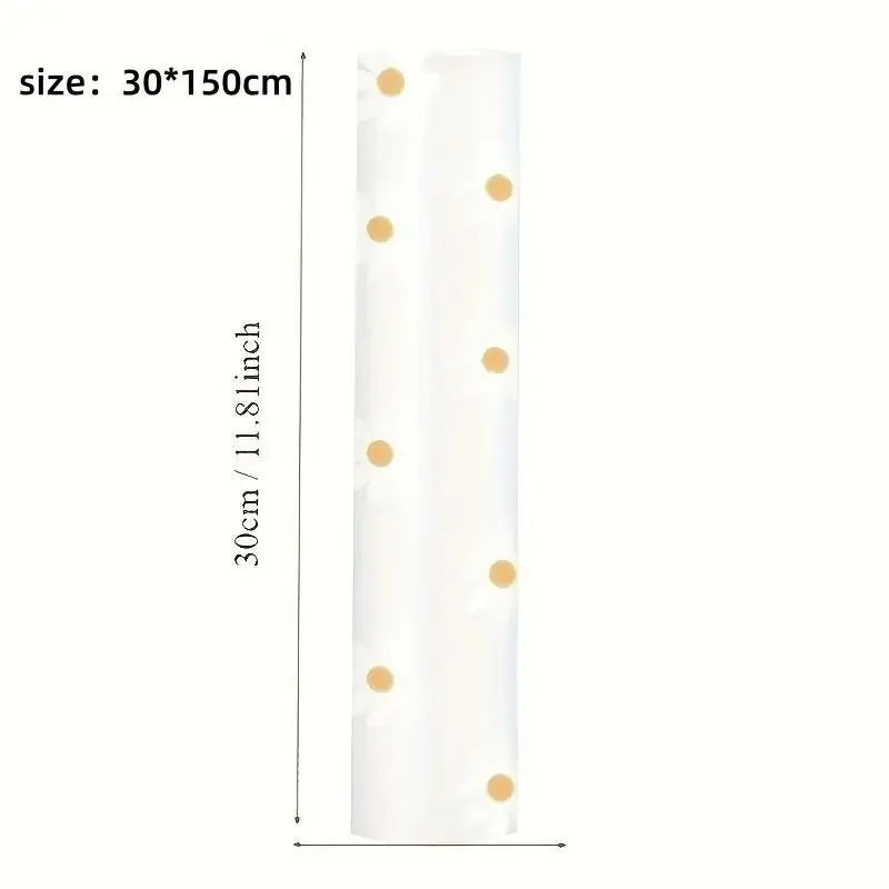 Daisy Design Waterproof Cabinet Shelf Liner, Easy Clean Plastic Pad Mat, Anti-Slip Durable Organizer for Kitchen Refrigerator Table Drawer Home Organization Moisture Damage