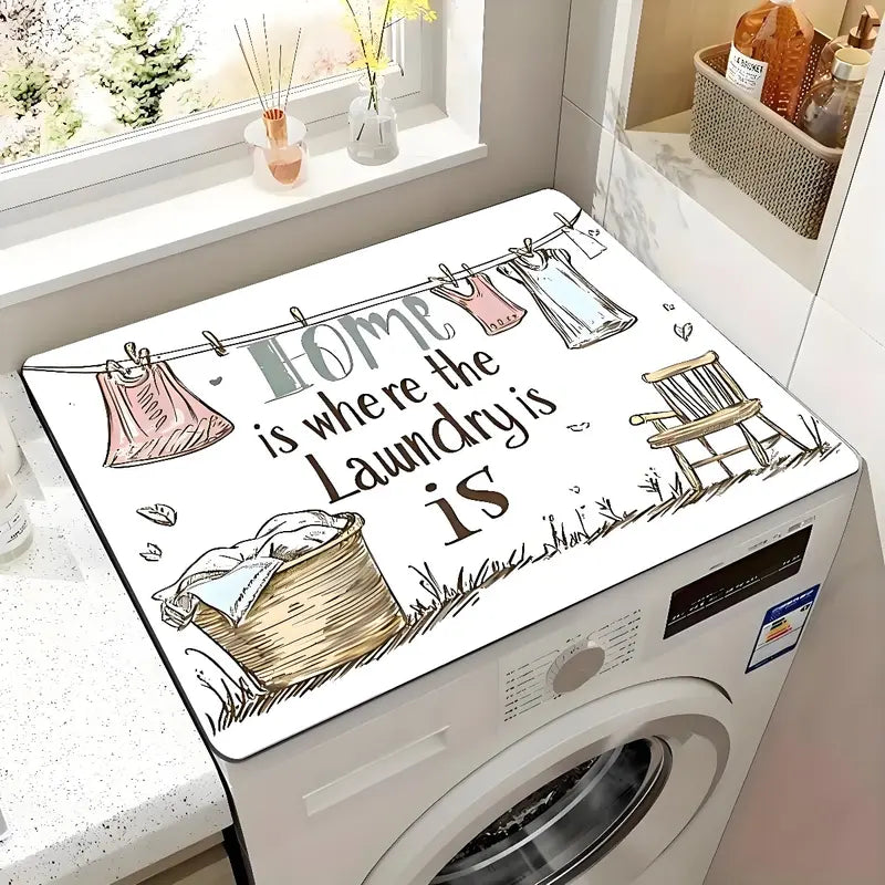 Multifunctional Absorbent Dish Drying Pad Kitchen Counter Faucet Mat Reusable Tableware Coaster Washing Machine Dust Cover