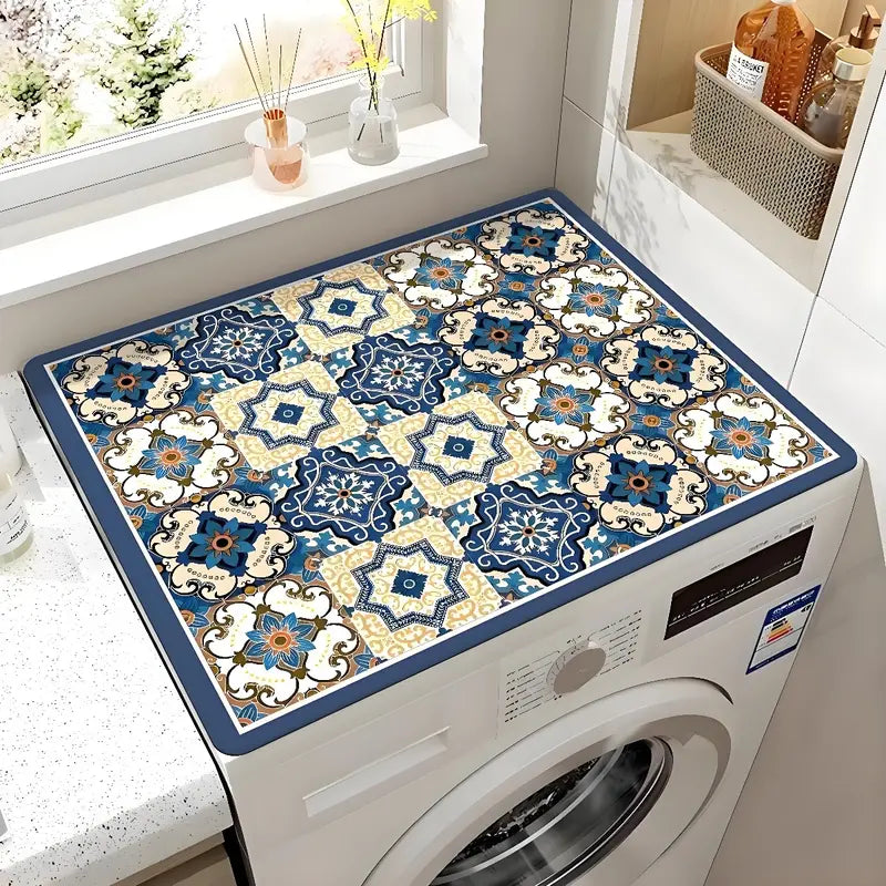 Multifunctional Absorbent Dish Drying Pad Kitchen Counter Faucet Mat Reusable Tableware Coaster Washing Machine Dust Cover
