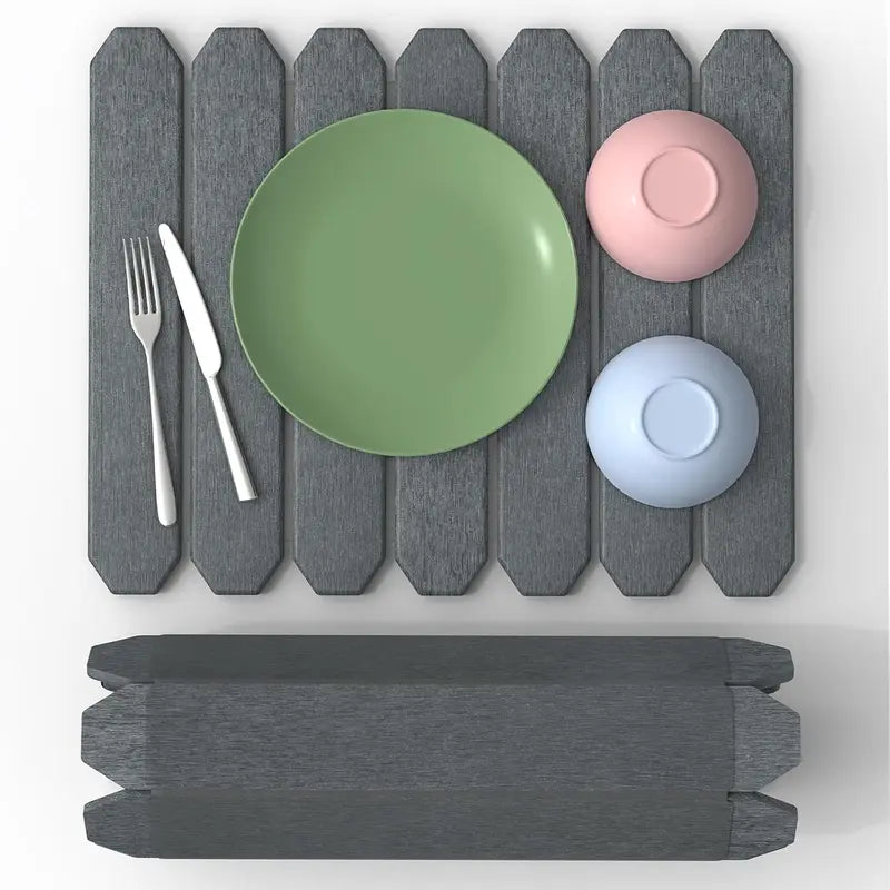 Msercuor Home Essentials 2 Pack Stone Dish Drying Mat, Diatomaceous Earth Quick Dry Mat for Kitchen Counter, Collapsible